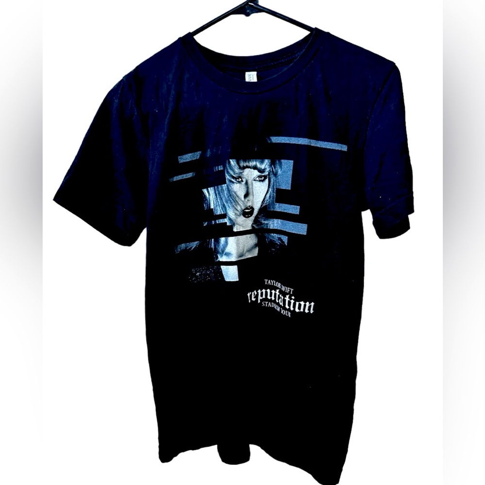 Taylor Swift Reputation Tour Shirt Adult S Canvas Black Short Sleeve T-Shirt